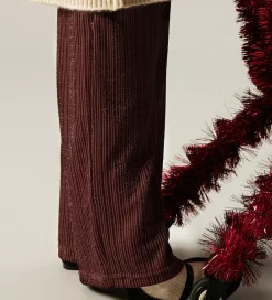 Bukser - NmfRisilk - Burgundy m. Glimmer|Name It Best