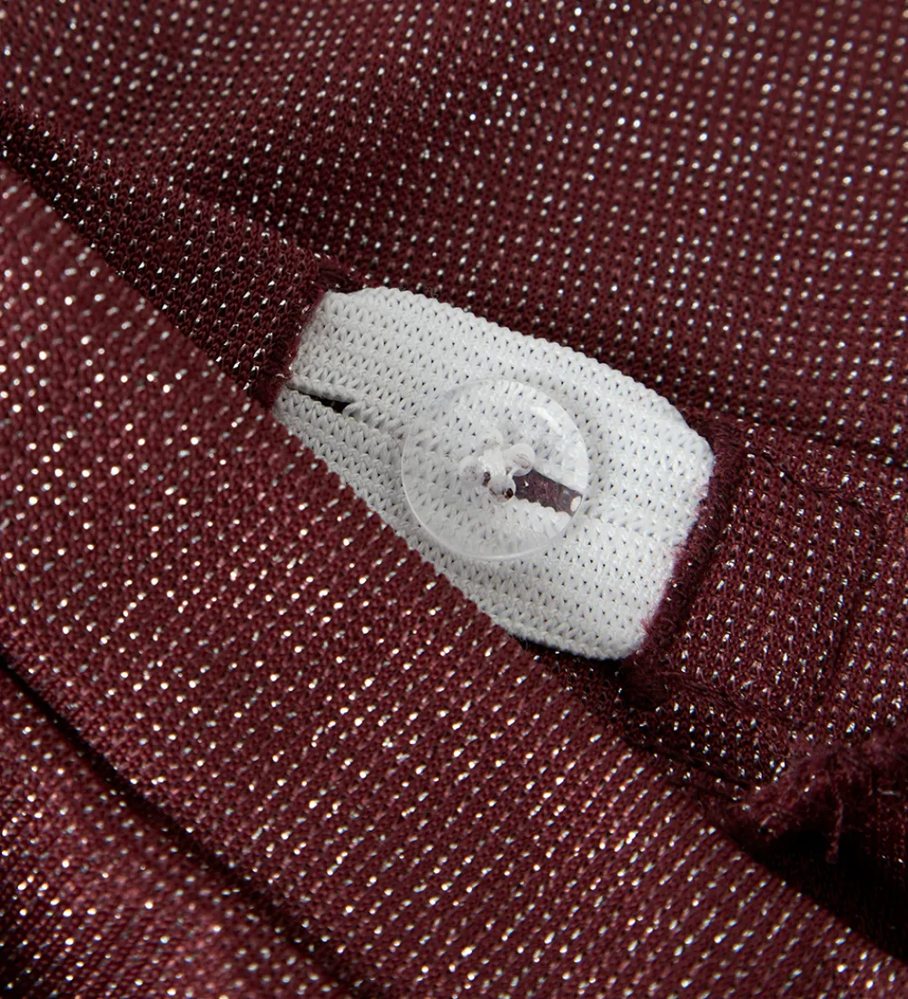 Bukser - NmfRoisin - Bootcut - Burgundy m. Glimmer|Name It Outlet