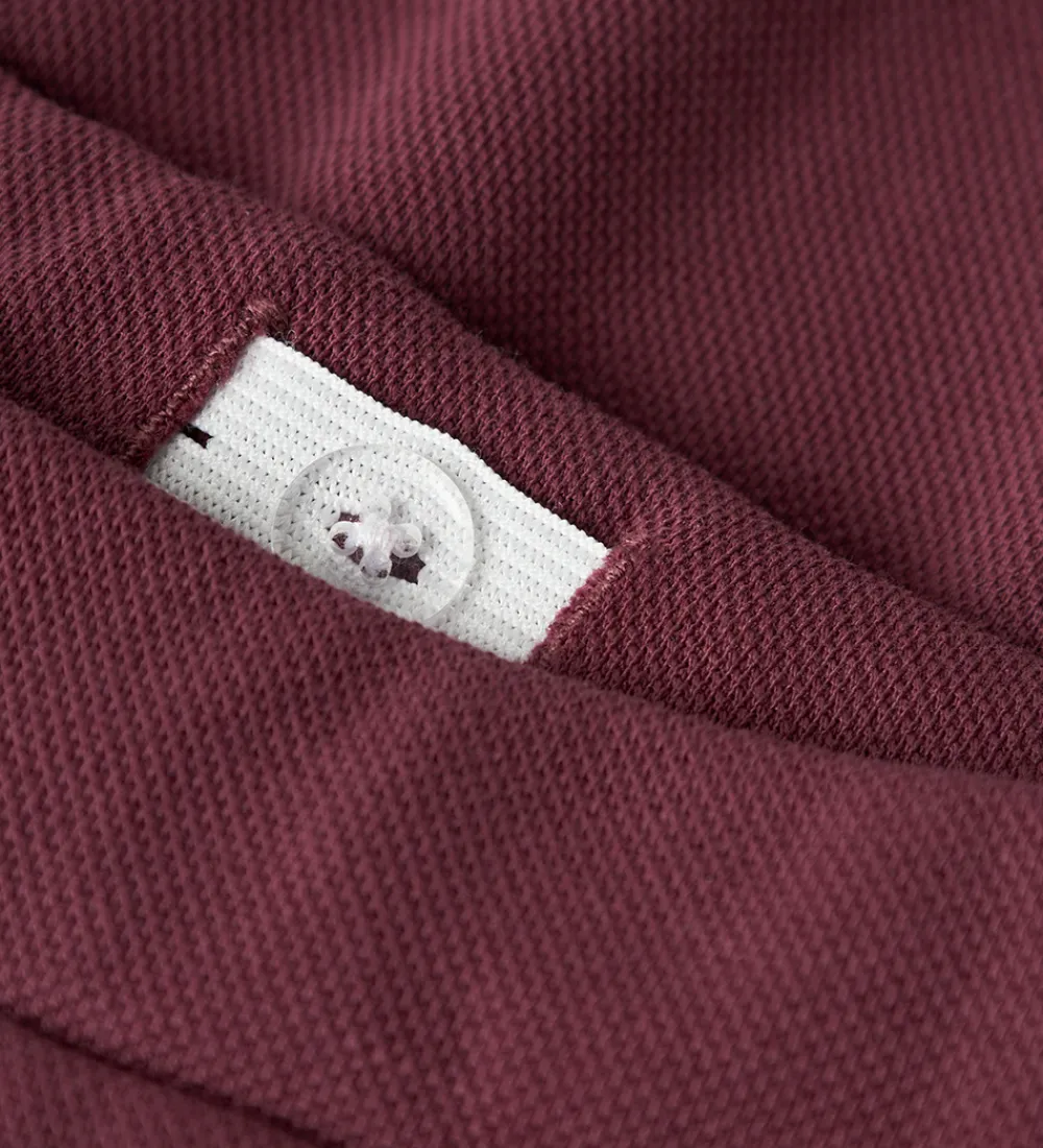 Bukser - Piqué - NkfRivea - Wide - Burgundy|Name It Outlet