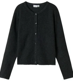 Cardigan - Strik - NkfSaluna - Dark Grey Melange|Name It New