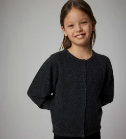 Cardigan - Strik - NkfSaluna - Dark Grey Melange|Name It New