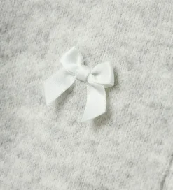 Cardigan - Strik - NkfKarin - Lysegråmeleret/Sløjfer|Name It New