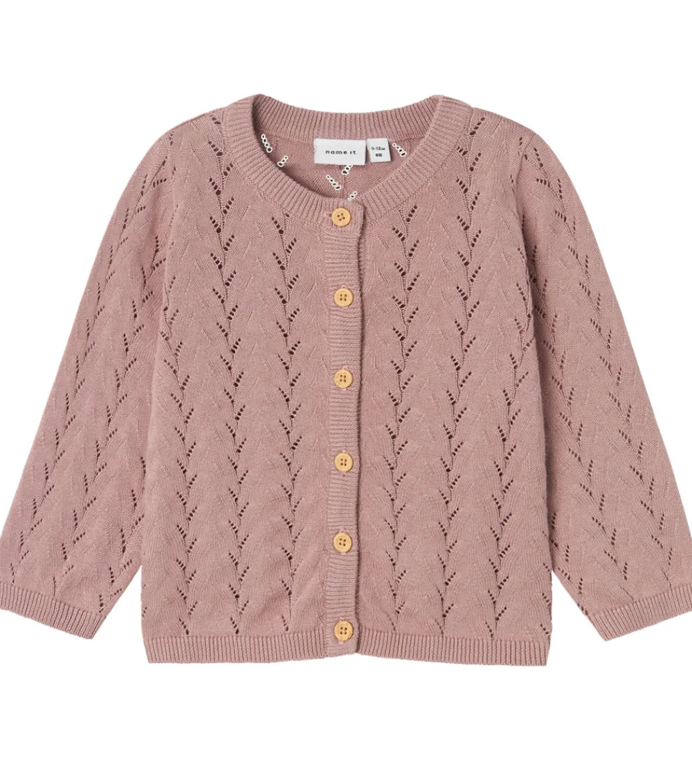Cardigan - Strik - Noos - NmfBanni - Deauville Mauve|Name It Sale