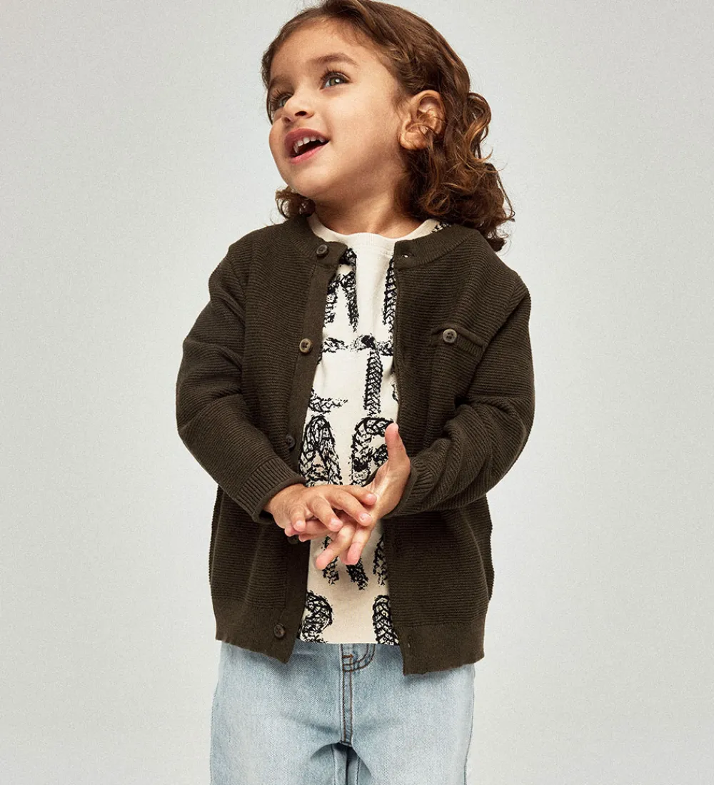 Cardigan - Strik - NmmLuther - Turkish Coffee|Name It