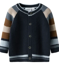 Cardigan - Strik - Viskoseblanding - NbmSand - Navy Blaz|Name It Discount