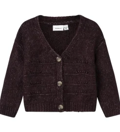 Cardigan - Strik - NmfNetrille - Plum Perfect m. Hulmøns|Name It Outlet