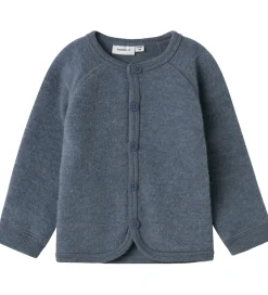 Cardigan - Uld - NbmWmino - Folkstone Gray|Name It Discount