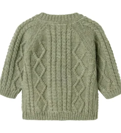 Cardigan - Uld - Strik - NbmWrilla - Dried Sage|Name It Best
