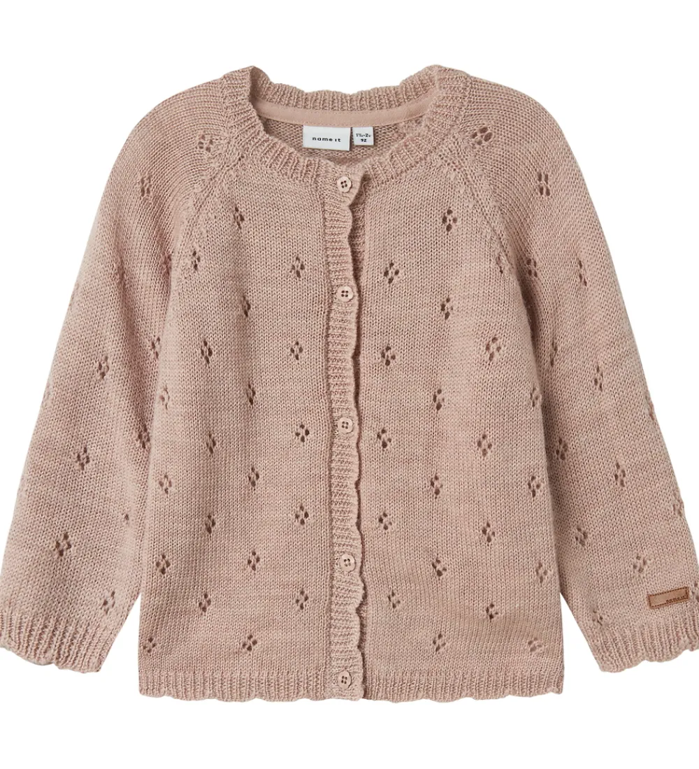 Cardigan - Uld - Strik - NmfWrilla - Shadow Gray|Name It