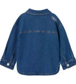 Denimjakke - NmfKara - Dark Blue Denim/Flower|Name It Outlet