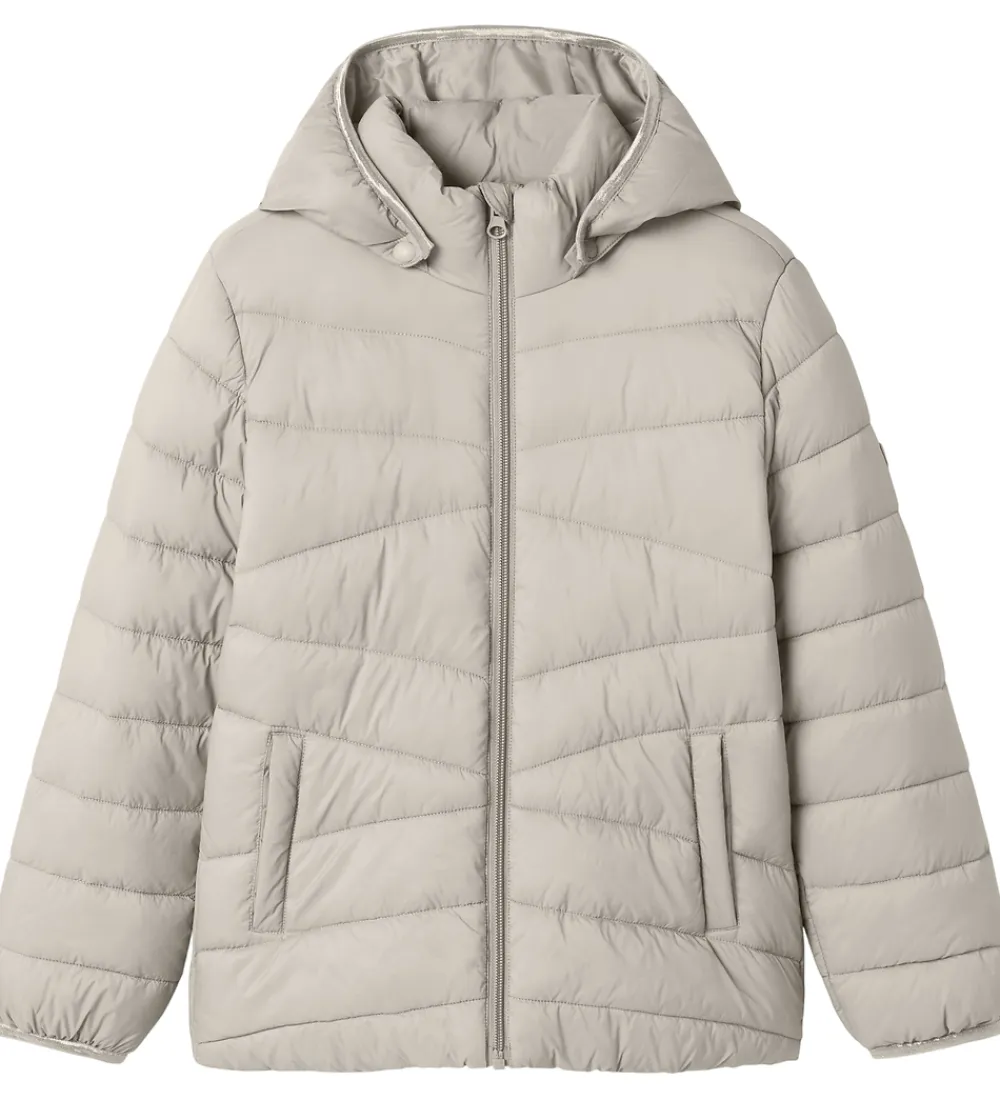 Dynejakke - NkfMarble - Moonbeam|Name It Sale