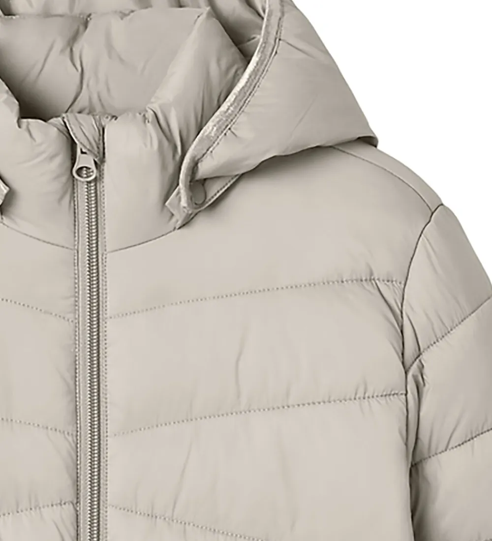 Dynejakke - NkfMarble - Moonbeam|Name It Sale