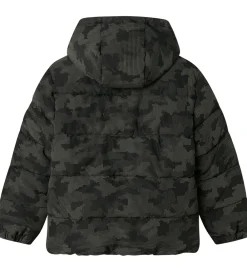 Dynejakke - NkmMeter - Sort m. Refleksprint|Name It New