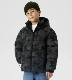 Dynejakke - NkmMeter - Sort m. Refleksprint|Name It New