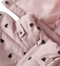 Dynejakke - NmfMonday - Violet Ice m. Hjerter|Name It Clearance