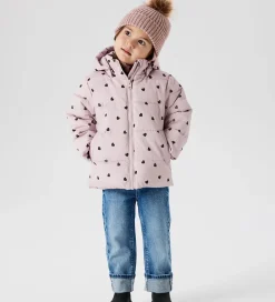 Dynejakke - NmfMonday - Violet Ice m. Hjerter|Name It Clearance