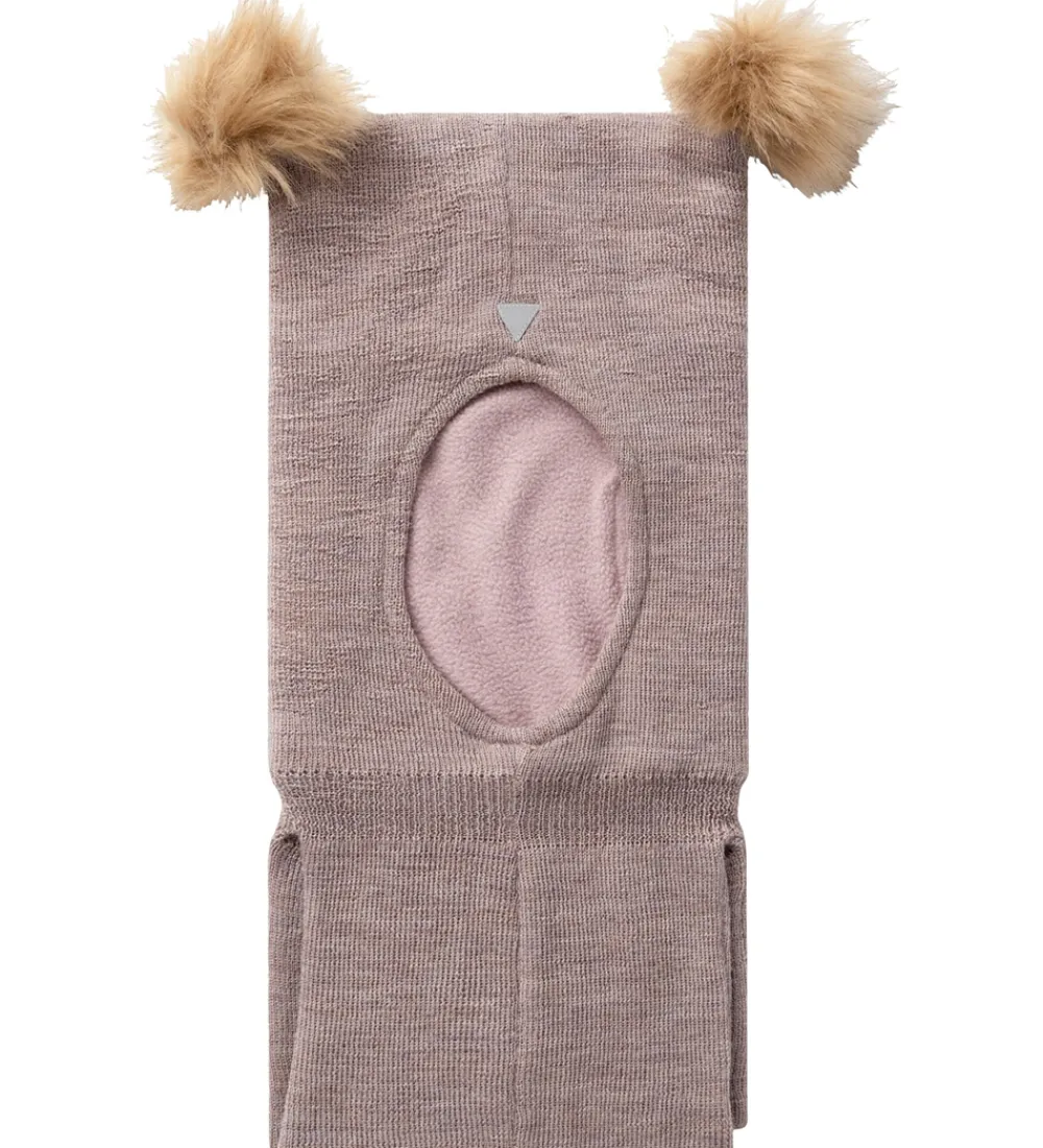 Elefanthue - 2-lags - Uld - Fleece - NmfWlash - Purple D|Name It