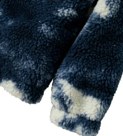 Fleecejakke - Teddy - NkmMilou - Navy Blazer m. Mønster|Name It