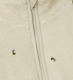 Fleecejakke - Teddy - NmnMagot - Fog/Flower|Name It Hot