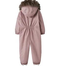 Flyverdragt - NmfSnow10 - Woodrose m. Guldprikker/Flæser|Name It