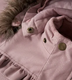 Flyverdragt - NmfSnow10 - Woodrose m. Guldprikker/Flæser|Name It