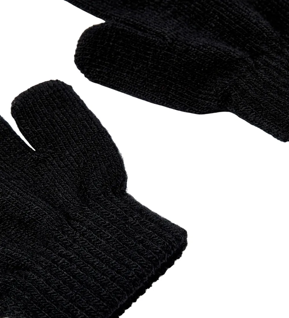 Handsker - Strik - 3-pak - NknMagic - Sort|Name It Discount