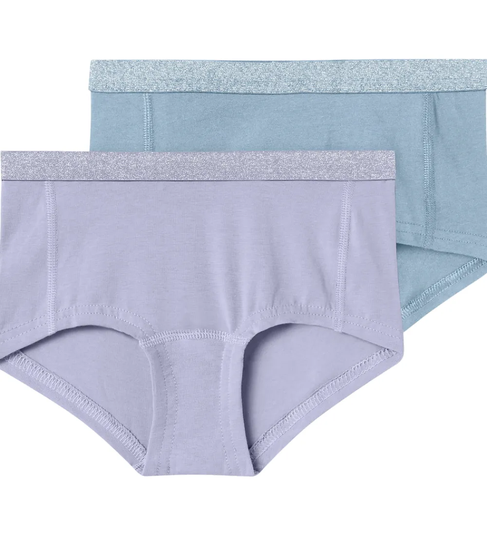 Hipsters - Noos - NkfHipster - 2-pak - Lilla/Blå|Name It New