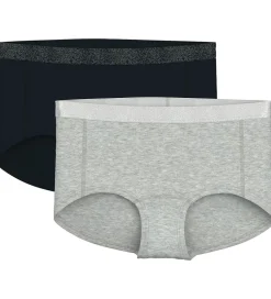 Hipsters - 2-pak - NkfHipster - Noos - Black/w/ Grey Mel|Name It Best