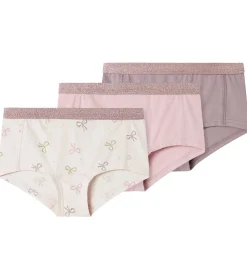 Hipsters - 3-Pak - Noos - NkfHipsters - Barely Pink/Bows|Name It Discount