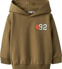 Hættetrøje - NmmKelvin - Dull Gold m. Print|Name It Best