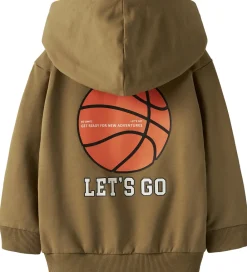 Hættetrøje - NmmKelvin - Dull Gold m. Print|Name It Best