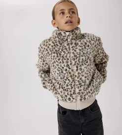 Jakke - Imiteret Pels - NkfMila - Oxford Tan/Leo|Name It Sale