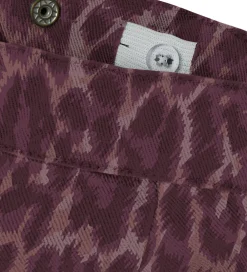 Jeans - Wide - NkfRose - Burgundy/Leo|Name It Hot