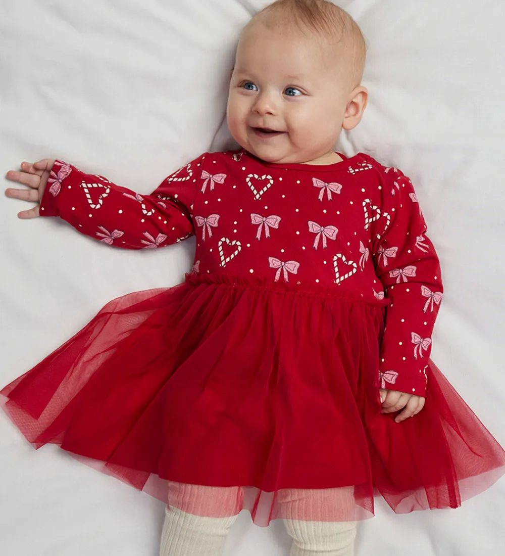 Kjole - NbfRi - Jester Red|Name It Clearance