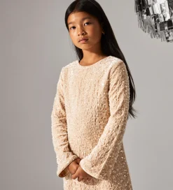 Kjole - NkfRusitta - Jet Stream/Black Bow m. Palietter|Name It New