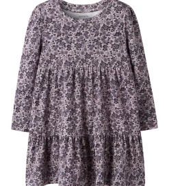 Kjole - NmfOalia - Burnished Lilac m. Blomster|Name It New