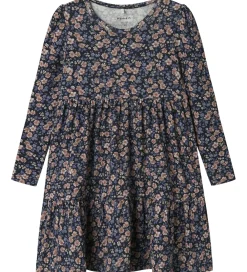 Kjole - NmfOalia - Navy Blazer m. Blomster|Name It