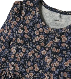 Kjole - NmfOalia - Navy Blazer m. Blomster|Name It