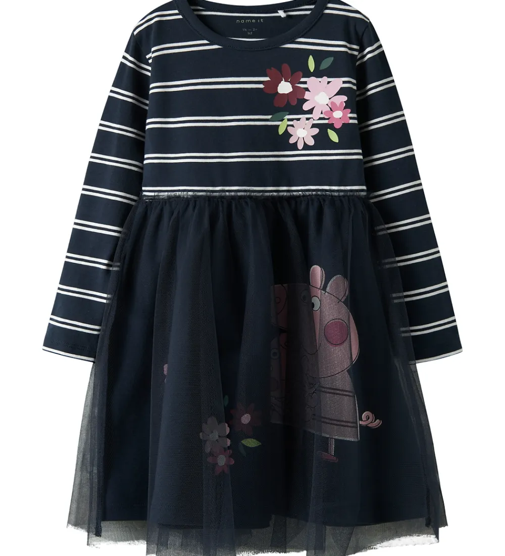 Kjole - NmfOrini Tulle - Navy Blazer|Name It Clearance