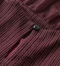 Kjole - NmfRisilk - Burgundy m. Glimmer|Name It Sale