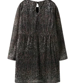 Kjole - Plissé - NkfRisaring - Seal Brown/Leo|Name It Online