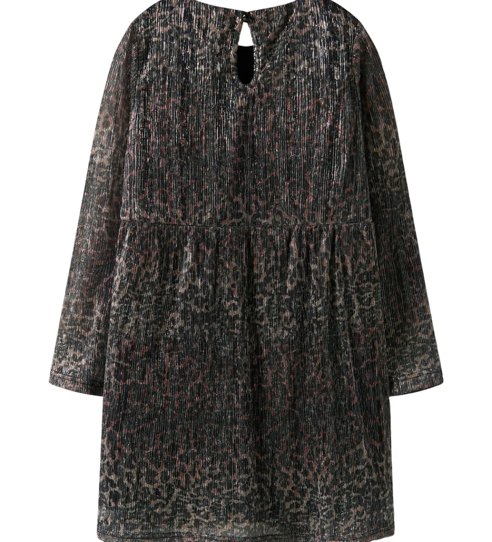 Kjole - Plissé - NkfRisaring - Seal Brown/Leo|Name It Online