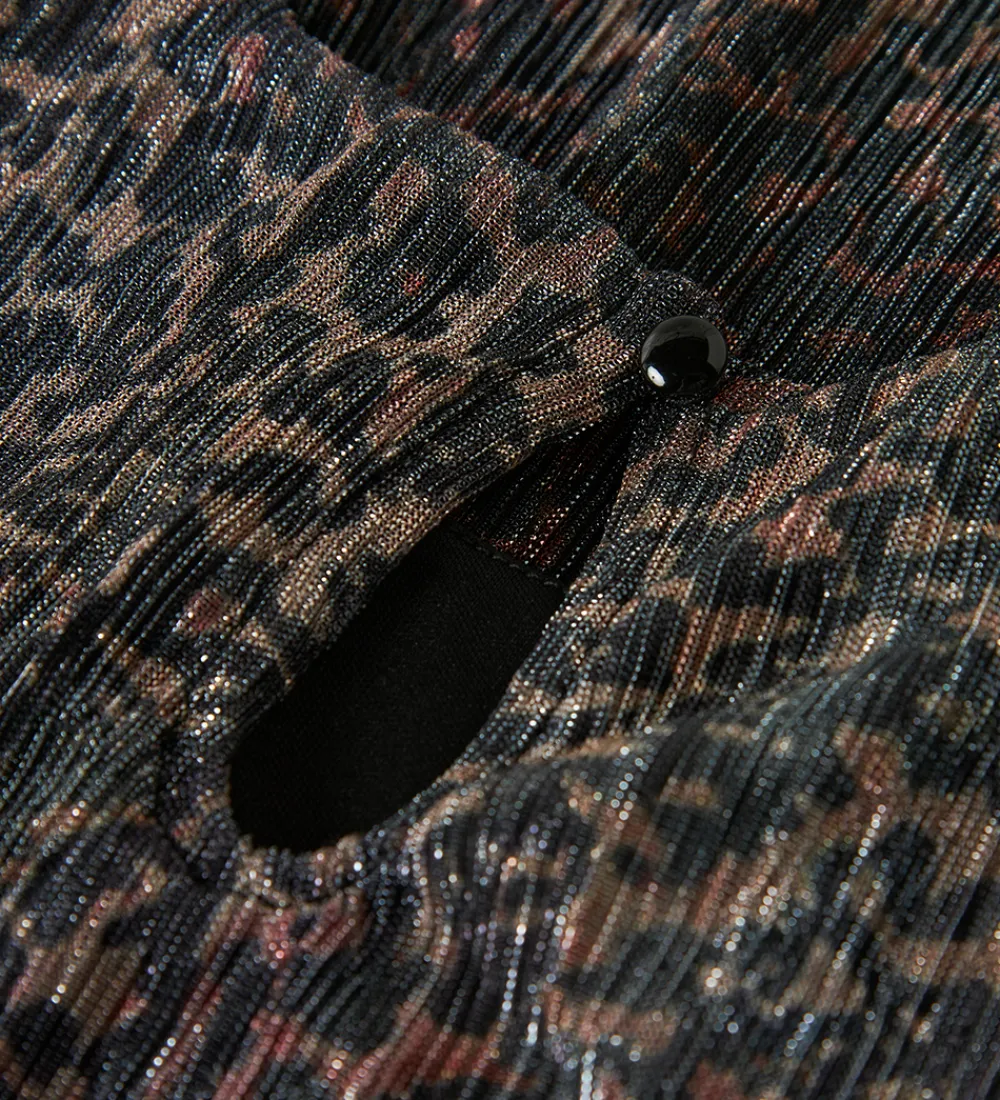 Kjole - Plissé - NkfRisaring - Seal Brown/Leo|Name It Online