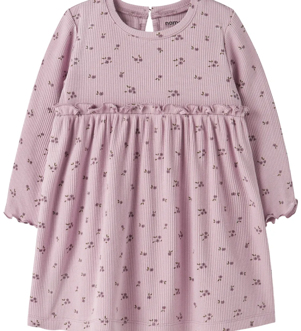 Kjole - Rib - NbfSoho - Keepsake Lilac|Name It Hot