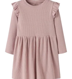 Kjole - Rib - NmfSiclo - Glitter - Keepsake Lilac|Name It Hot