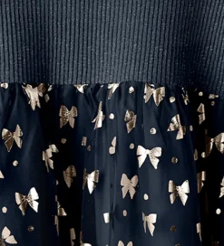 Kjole - Rib/Tyl - NmfRosally - Navy Blazer m. Print|Name It Sale