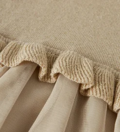 Kjole - Strik - NmfRefraja - Cement m. Glimmer/Tyl|Name It Best