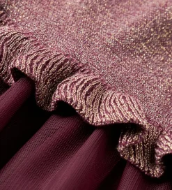 Kjole - Strik - NmfRefraja - Burgundy m. Glimmer/Tyl|Name It Best