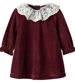 Kjole - Velour - NbfRoxy - Burgundy|Name It Hot