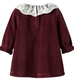 Kjole - Velour - NbfRoxy - Burgundy|Name It Hot
